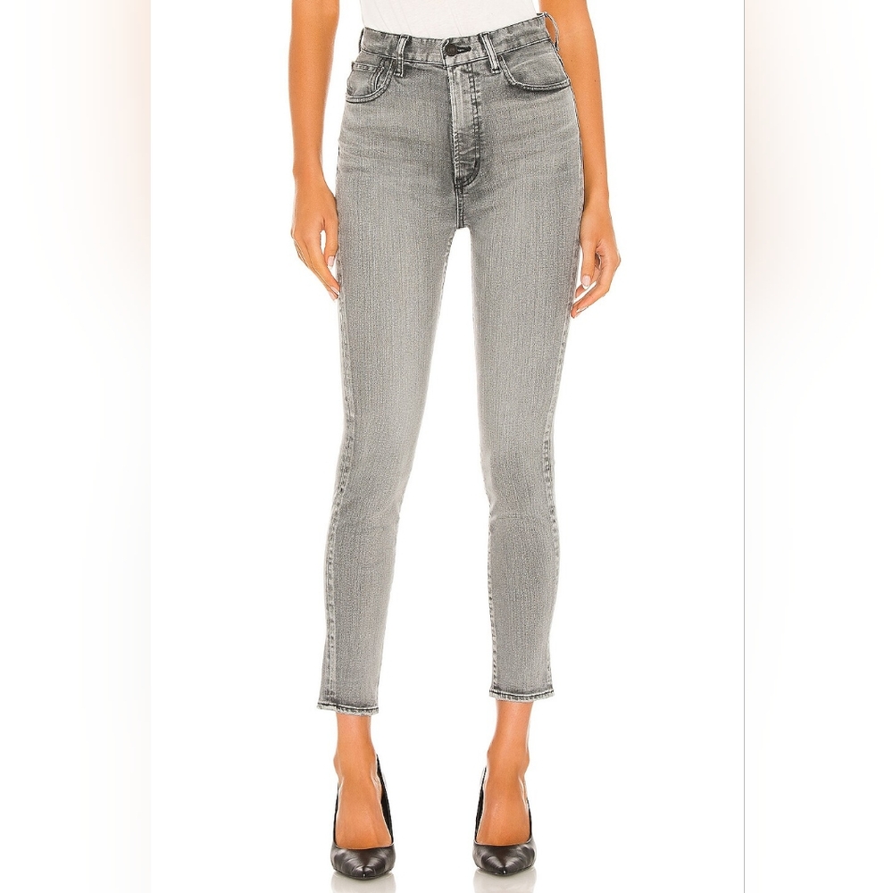 Moussy Vintage Carmel Rebirth High Rise Skinny Ankle Jeans Size 27 light black
